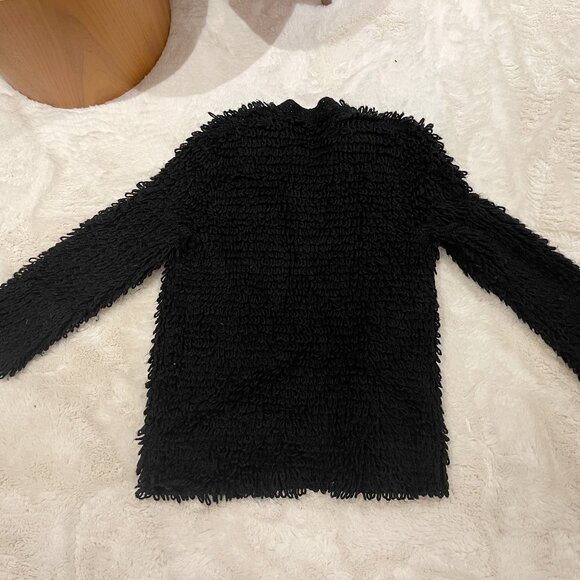 Black shaggy coat - Picture 4 of 4